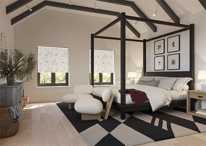 Cranes, Fresh Cream - Roller Blind - Image 7